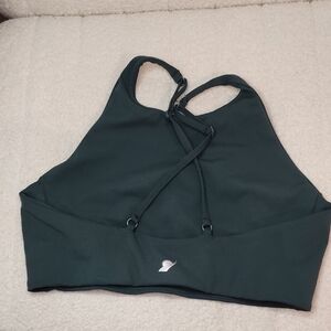Dark Green Sports Bra